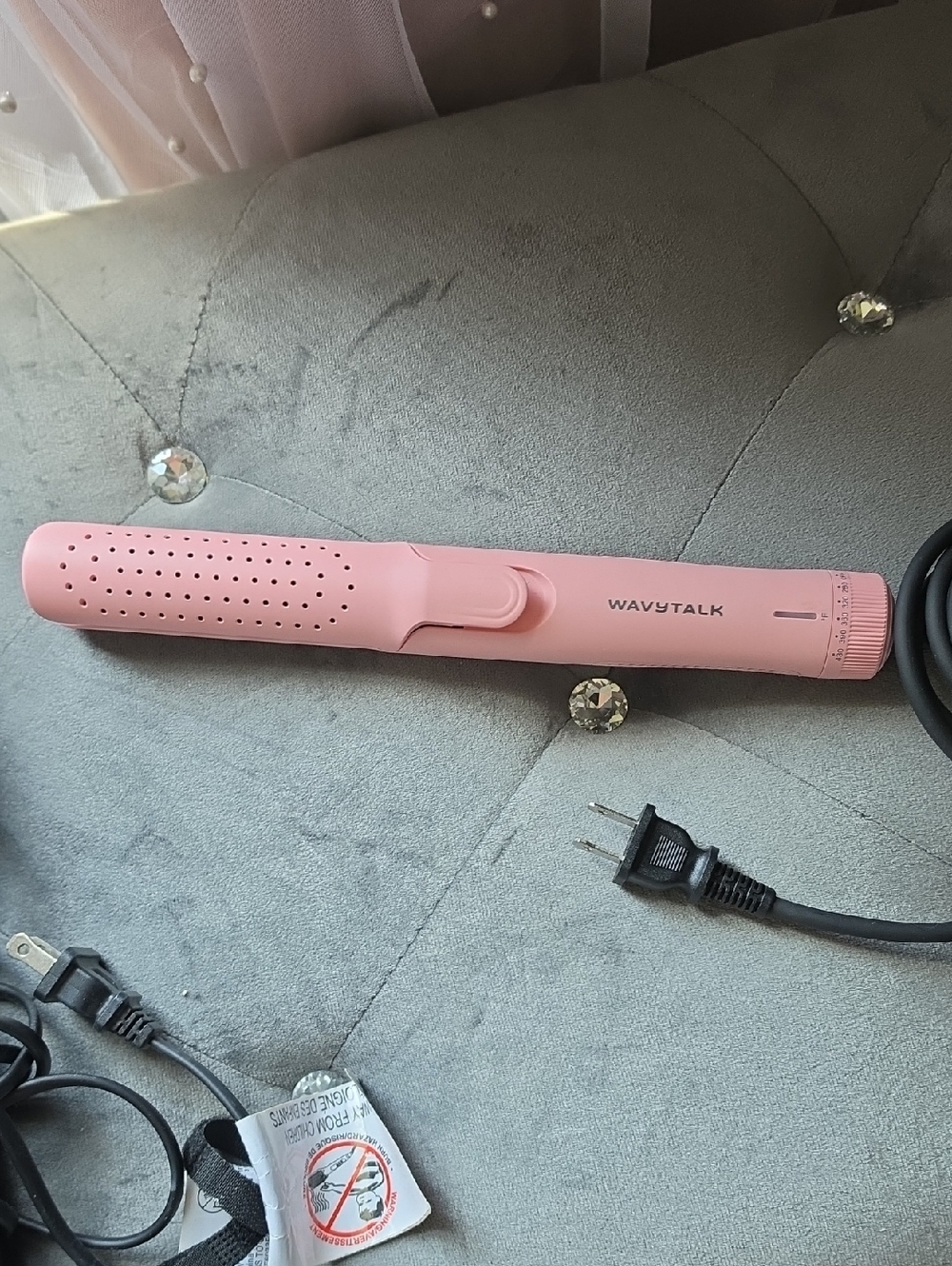Wavytalk Pink Hair Straightening Brush